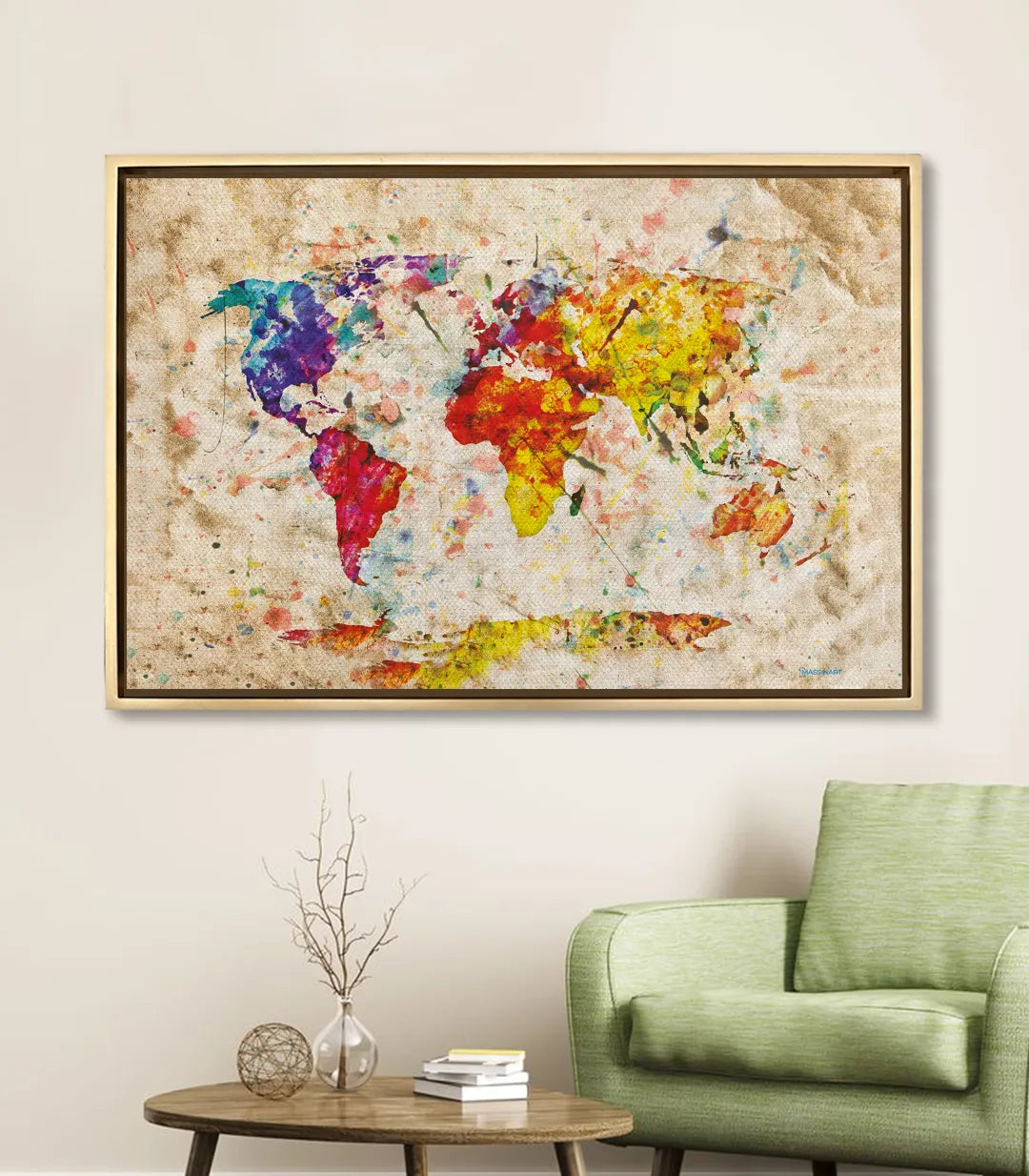 Carte du Monde Colorée